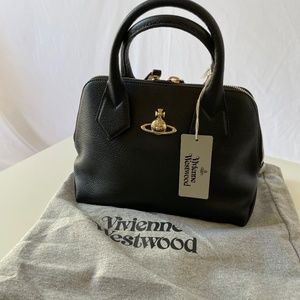 NWT Vivienne Westwood Black Balmoral Bag